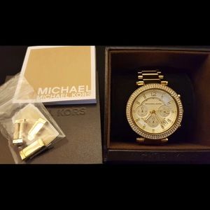 Michael Kors Women’s Parker Gold Tone Watch